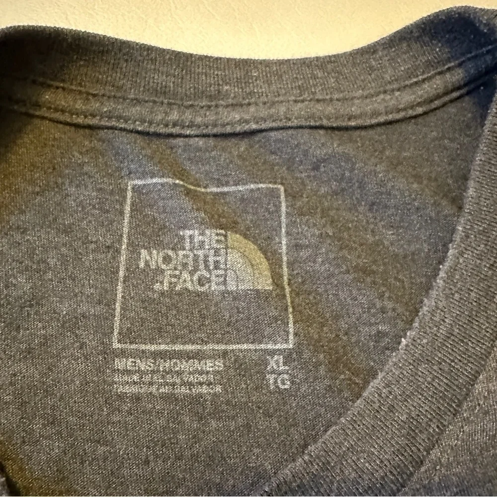 The North Face Big Logo Crewneck Tee Gray White XL